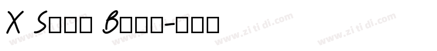 X Sina Bold字体转换